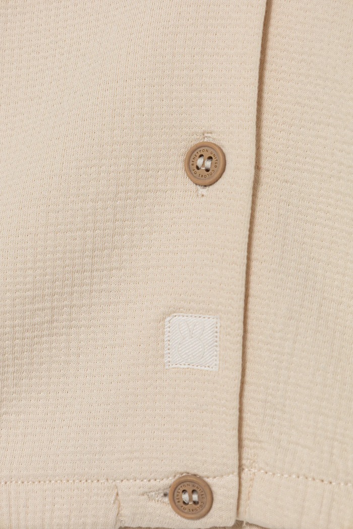 Chłopiec United Colors of Benetton bluza bawełniana niemowlęca 3ITEA501N.W.seasonal beżowy