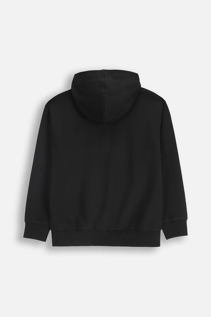 Detská bavlnená mikina Coccodrillo ZC5132401VBA čierna AW25