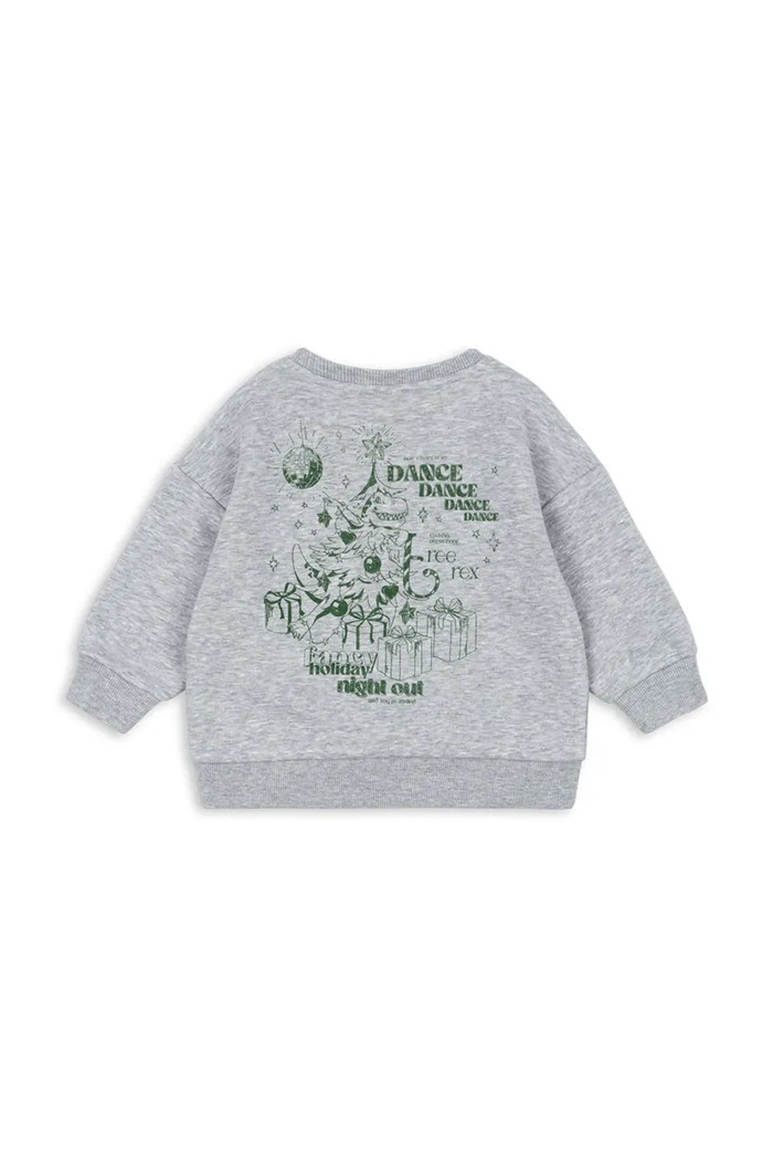 Chłopiec Konges Sløjd bluza dziecięca LOU SWEAT SHIRT OCS KS104346.9BYA szary