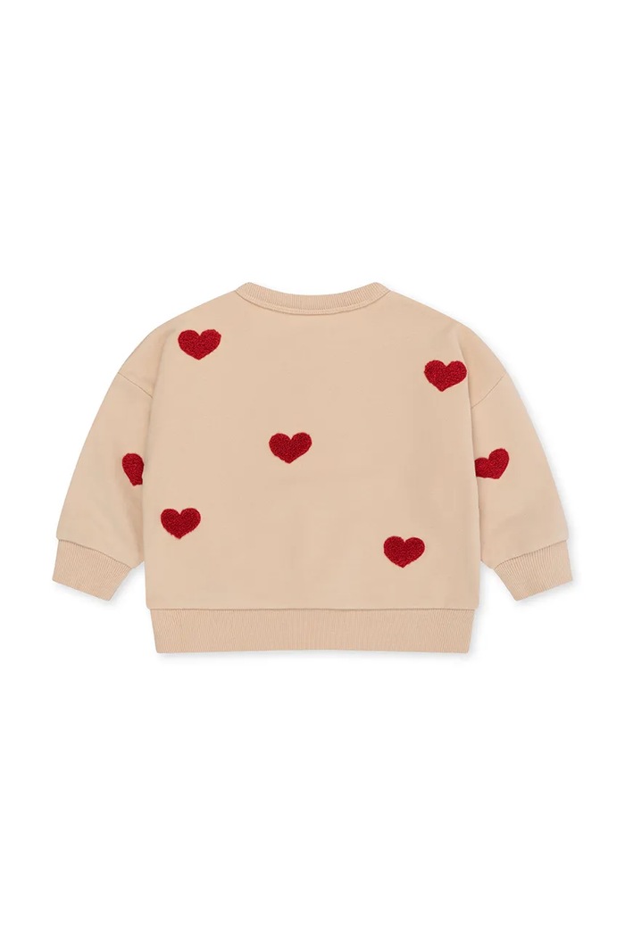 Konges Sløjd bluza dziecięca LOU SWEAT SHIRT GOTS KS104513.9BYA beżowy AW25