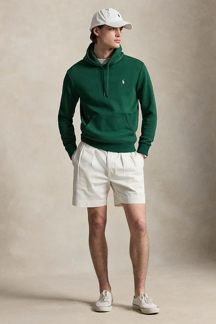 Oblečenie Polo Ralph Lauren mikina s kapucňou pánska 710907092 zelená