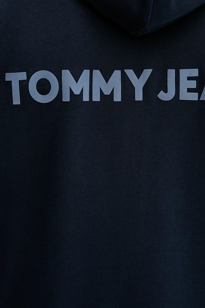 Bavlněná mikina Tommy Jeans DM0DM21626 námořnická modř