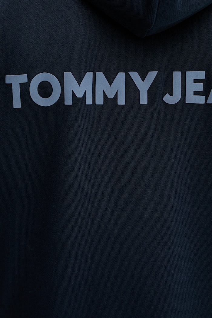 Bavlněná mikina Tommy Jeans DM0DM21626 námořnická modř