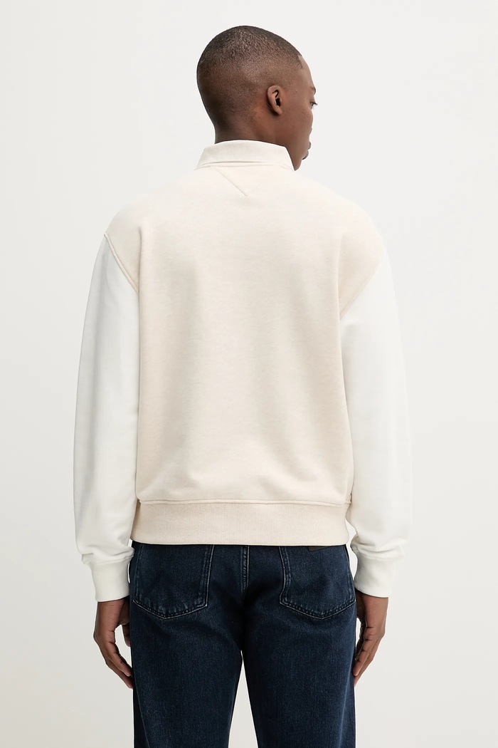 Oblečenie Bavlnená mikina Tommy Jeans DM0DM21800 béžová