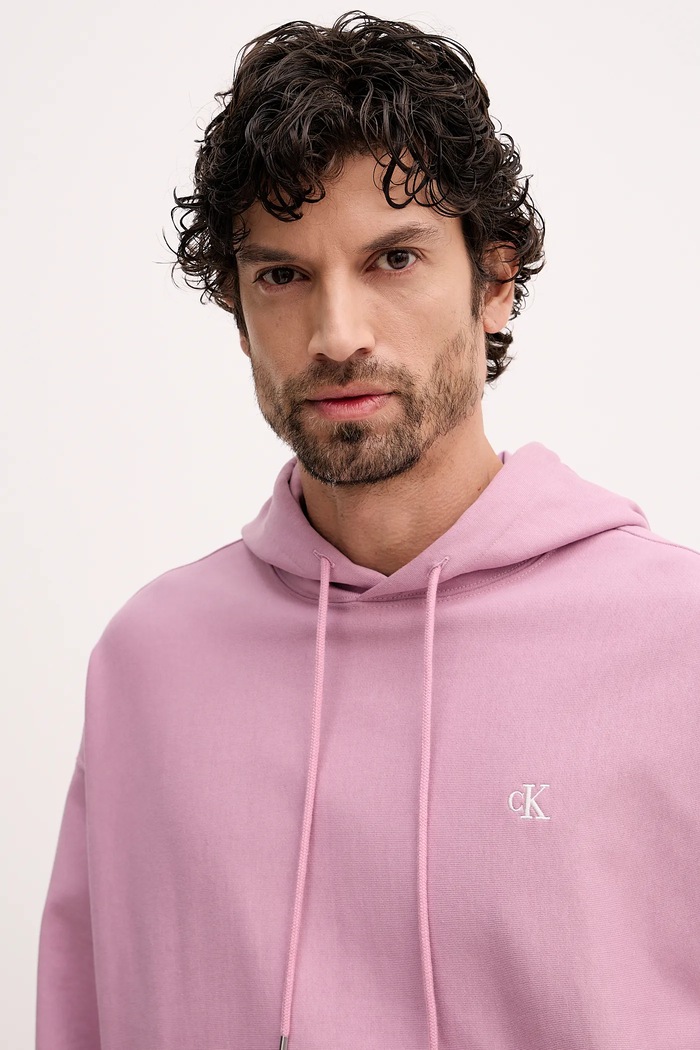 Mikina Calvin Klein Jeans růžová LV04RC278G