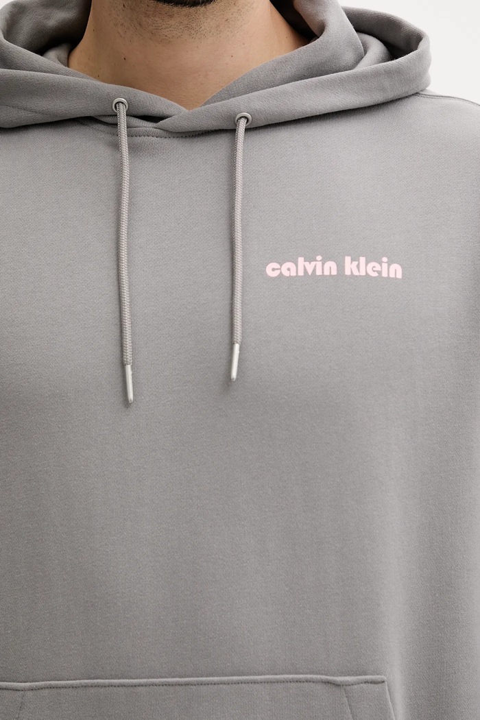Mikina Calvin Klein Jeans šedá LV04RC293G