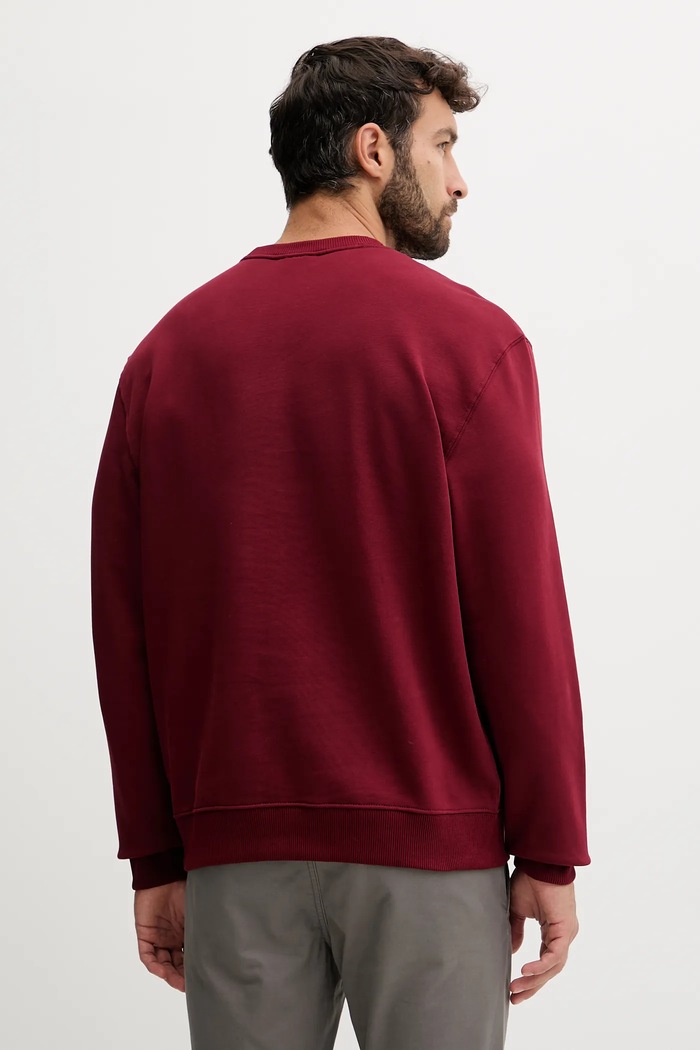 Mikina Calvin Klein Jeans LV04RC273G burgundské SS26