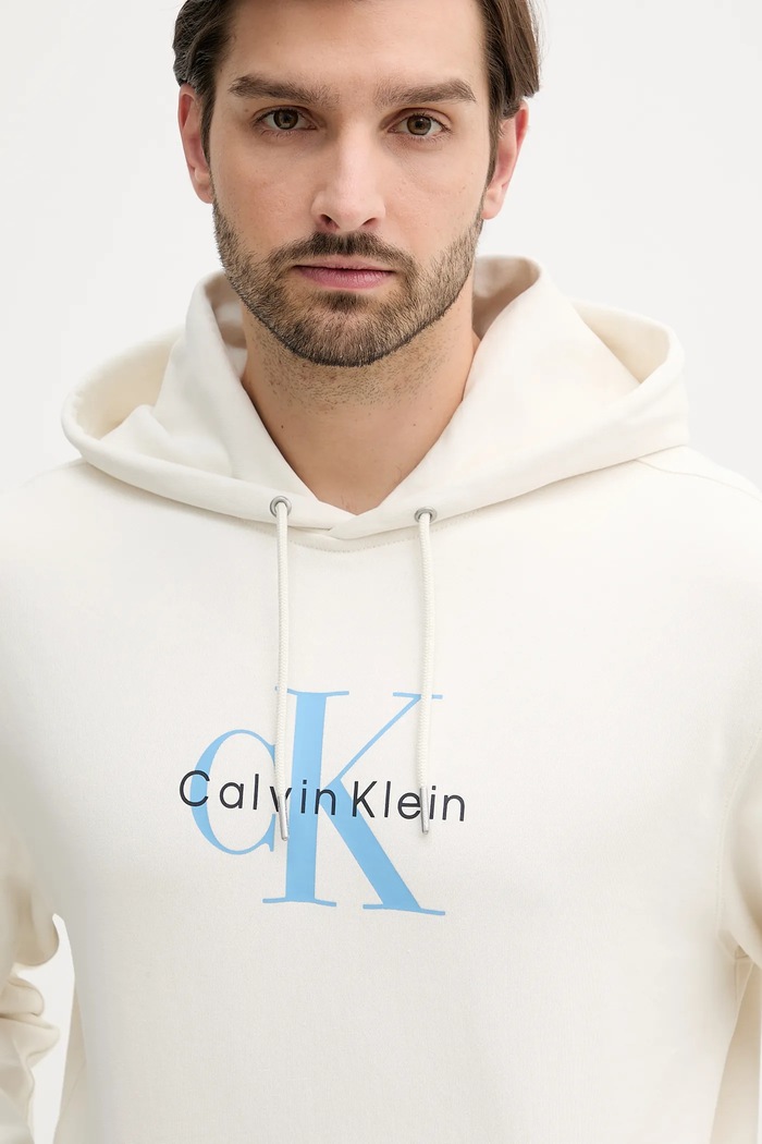 Mikina Calvin Klein Jeans béžová LV04RC282G