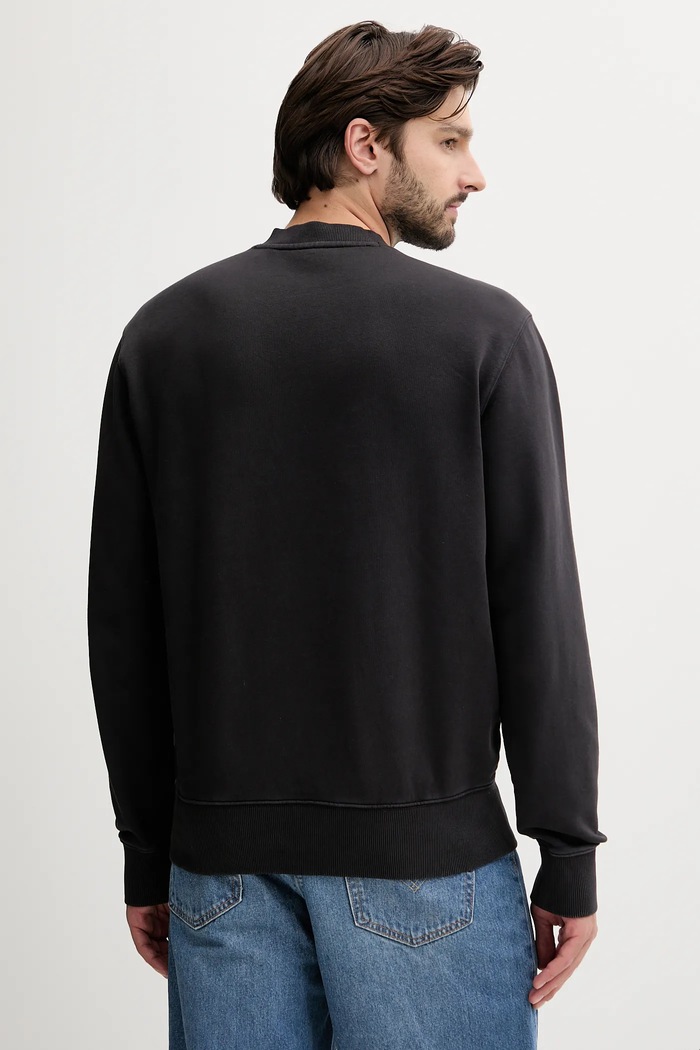 Βαμβακερή μπλούζα BOSS Orange Bashinah 50519718 μαύρο AW25