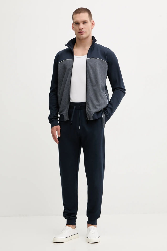Кофта лаунж BOSS Tracksuit Jacket 50545567 темно-синій AW25
