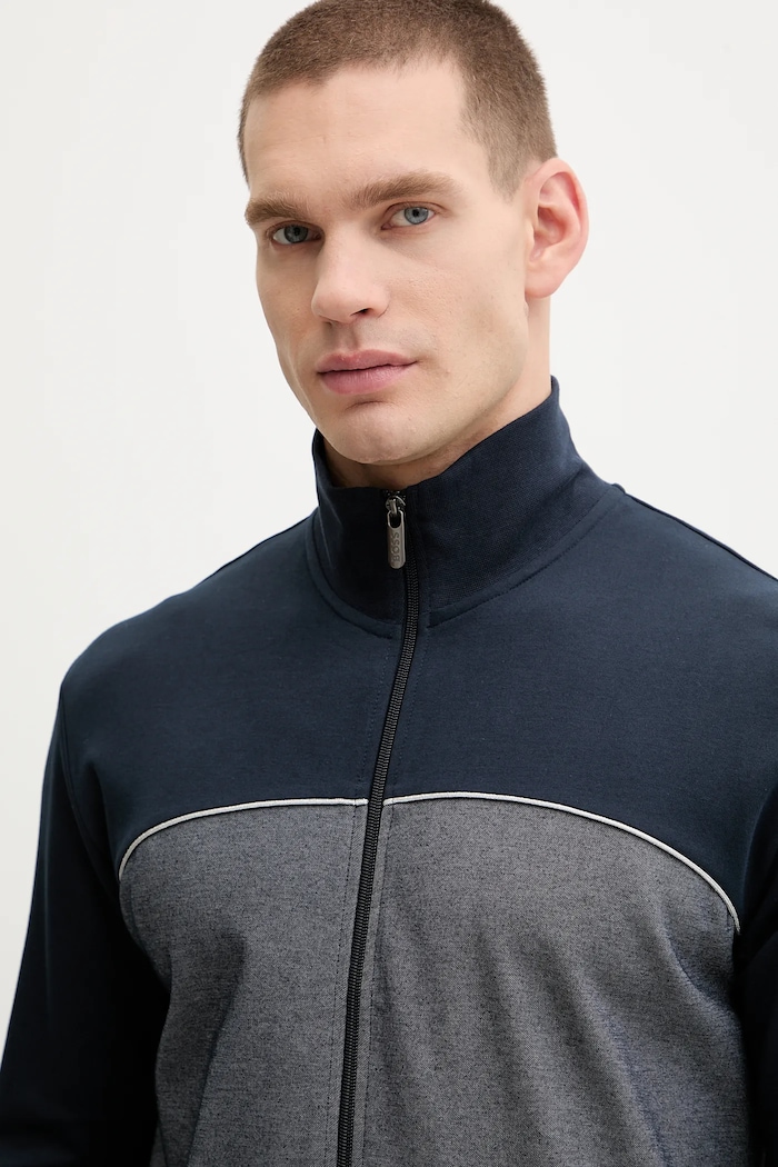 Кофта лаунж BOSS Tracksuit Jacket темно-синій 50545567