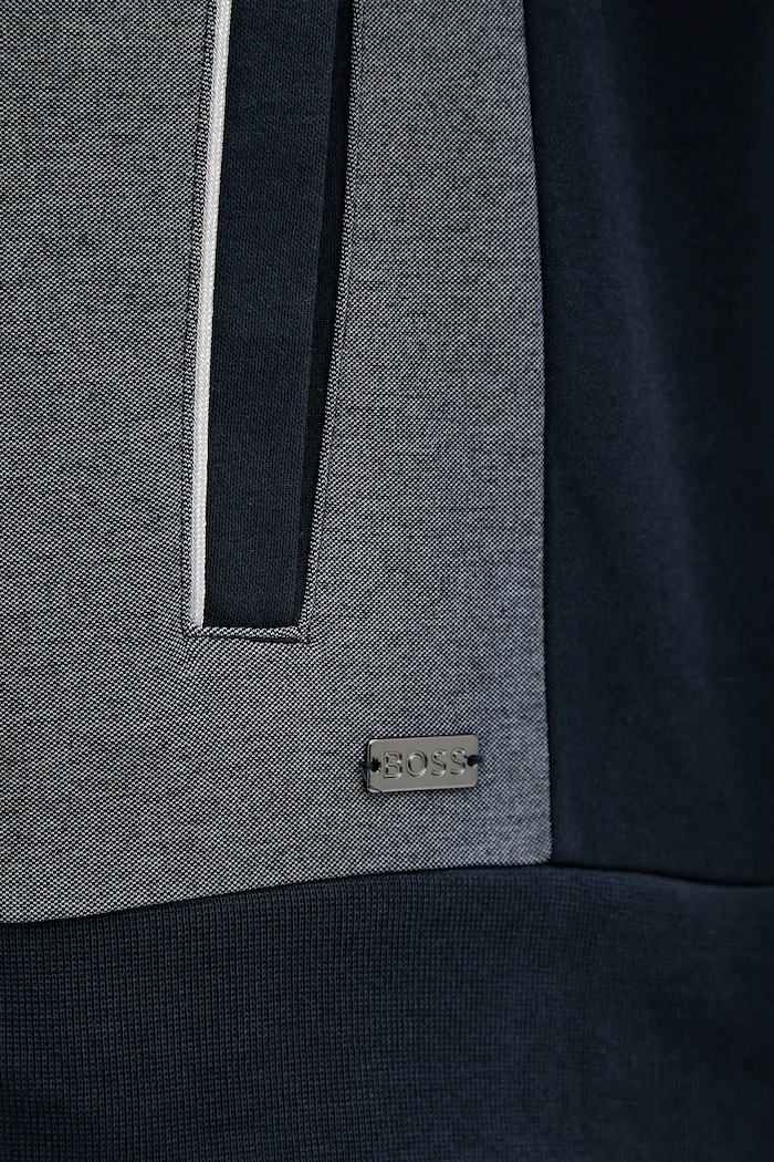 Кофта лаунж BOSS Tracksuit Jacket 50545567 темно-синій