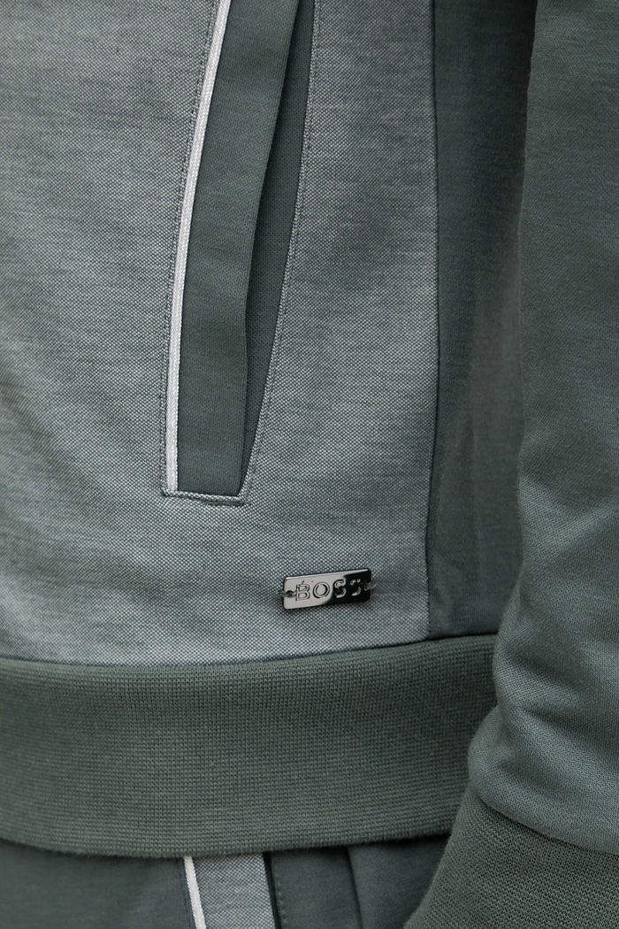 Homewear dukserica BOSS Tracksuit Jacket 50545567 zelena