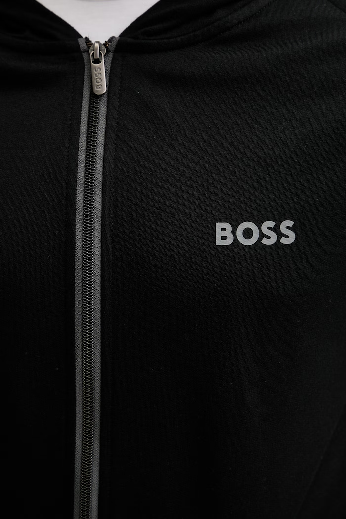 BOSS hanorac de loungewear bărbătesc din bumbac Authentic Jacket H 50545573 negru