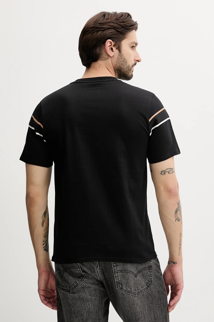 Bavlněné tričko BOSS Iconic T-Shirt 50545852 černá AW25