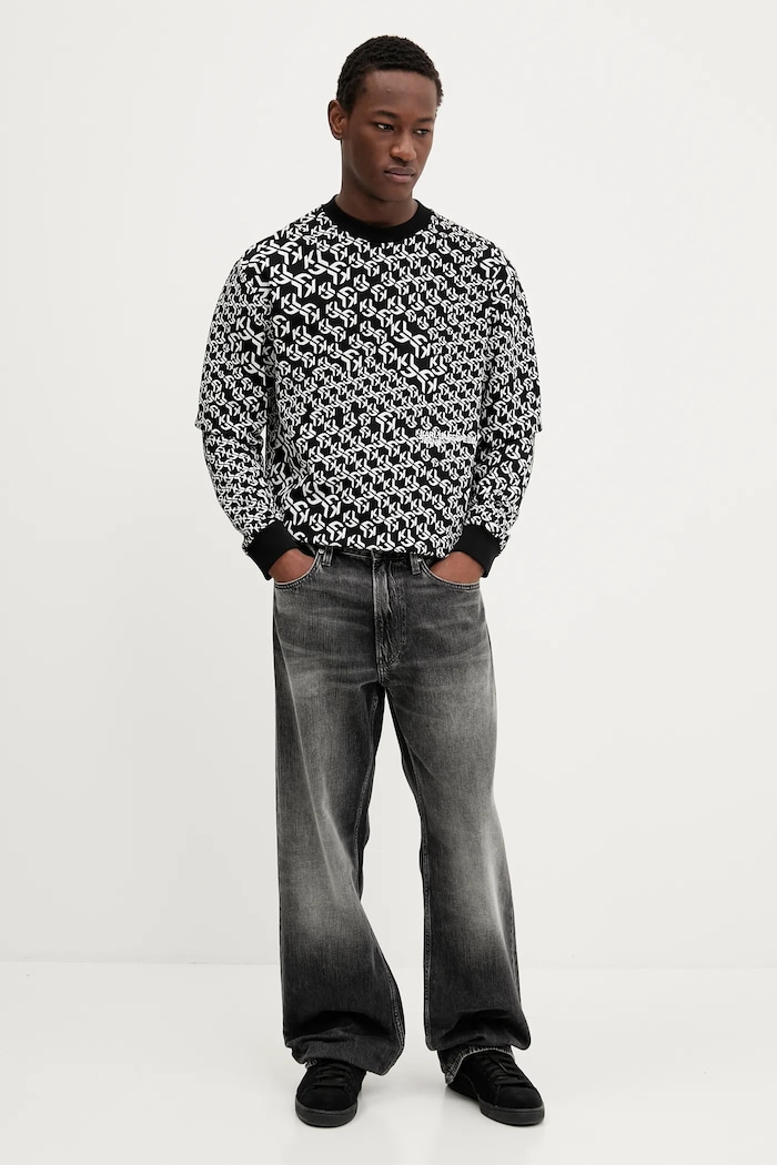 Mikina Karl Lagerfeld Jeans A3M20068 černá AW25