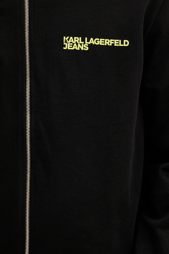 Karl Lagerfeld Jeans hanorac de bumbac A3M20030 negru