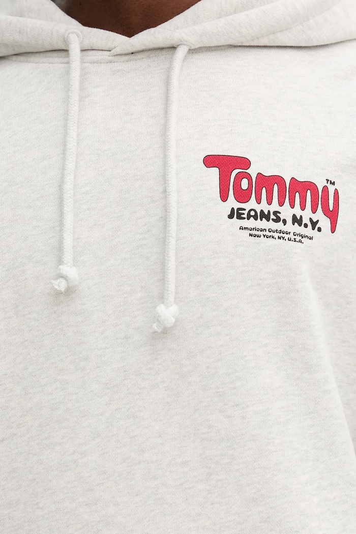 Tommy Jeans hanorac de bumbac DM0DM22086 gri