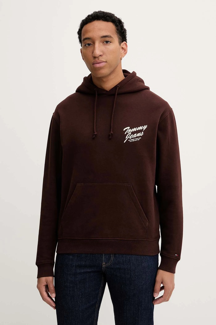 Oblečenie Mikina Tommy Jeans DM0DM22088 hnedá