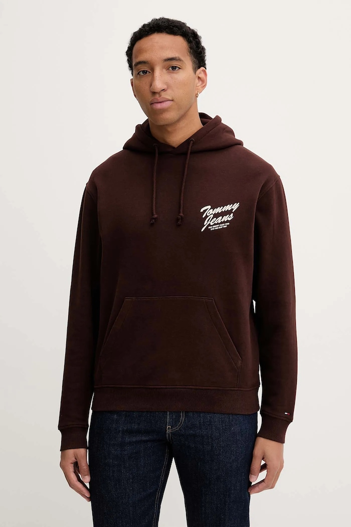Oblečenie Mikina Tommy Jeans DM0DM22088 hnedá