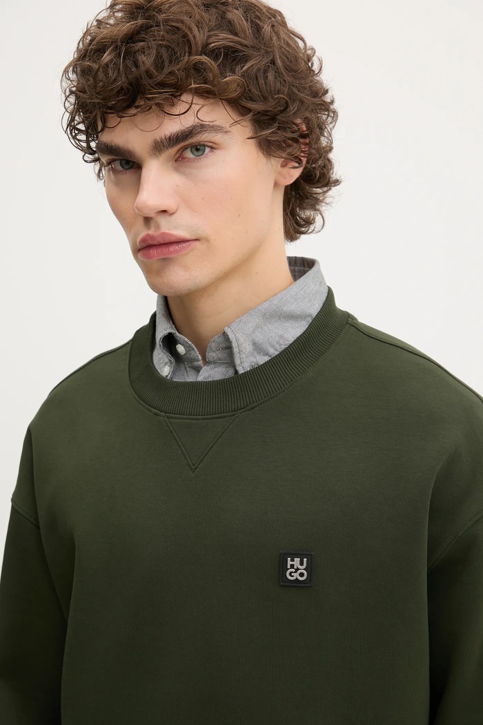 Кофта HUGO Dargencrew зелений 50542593