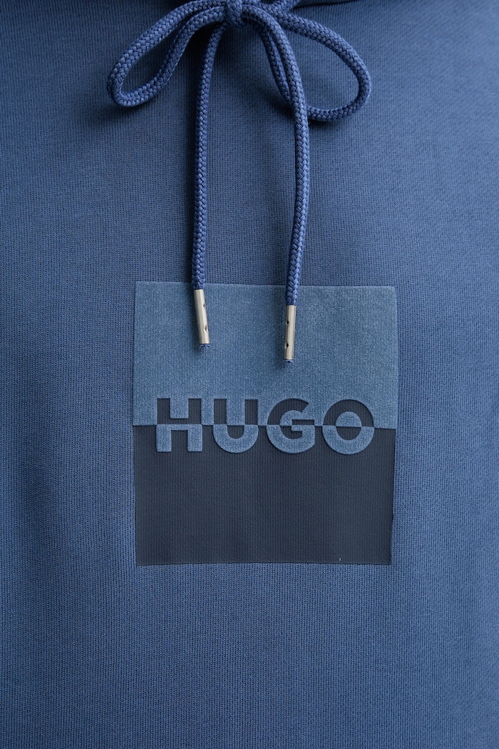 Βαμβακερή μπλούζα HUGO Bashinah 50542787 μπλε