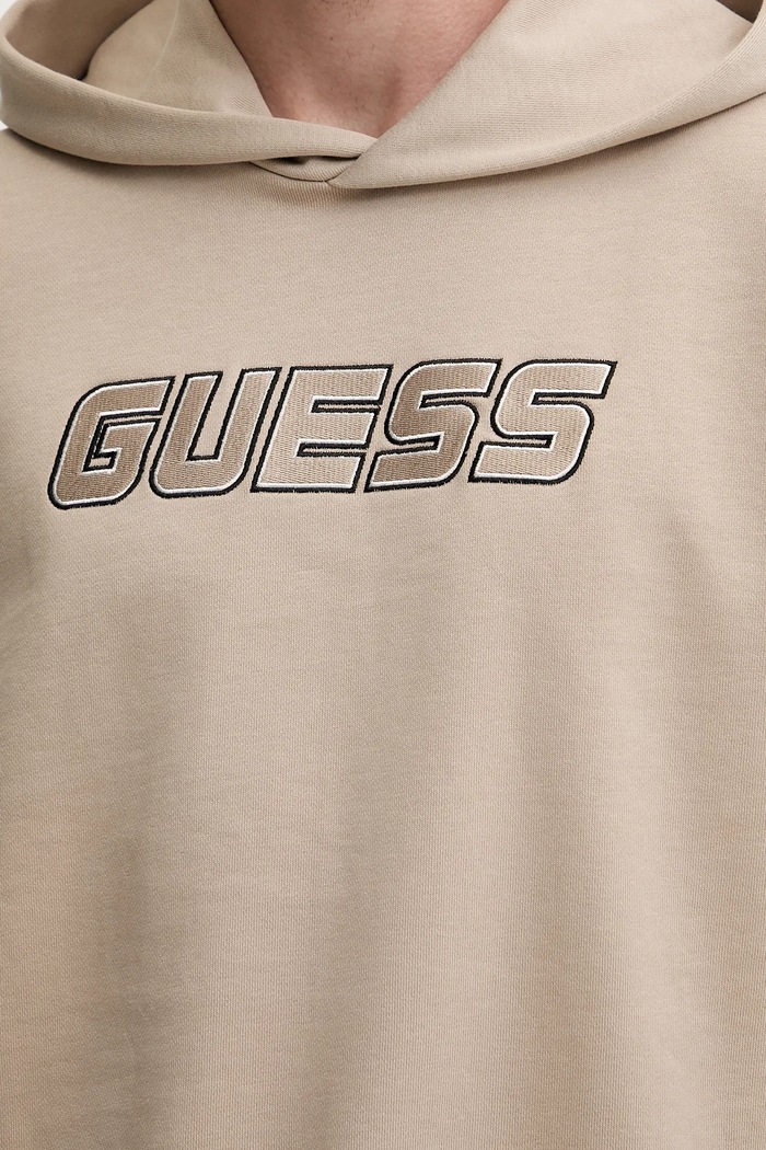 Guess bluza bawełniana MENTORE beżowy Z5YQ00.KCE91
