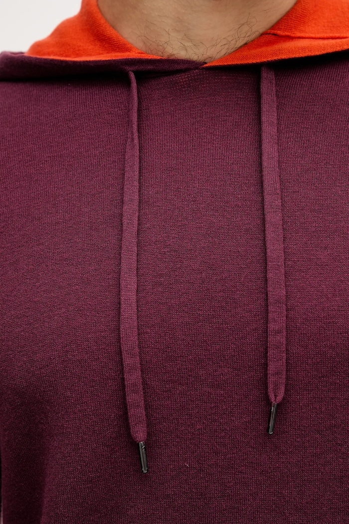 United Colors of Benetton pulover din amestec de lână 1Y6SK201X burgundia