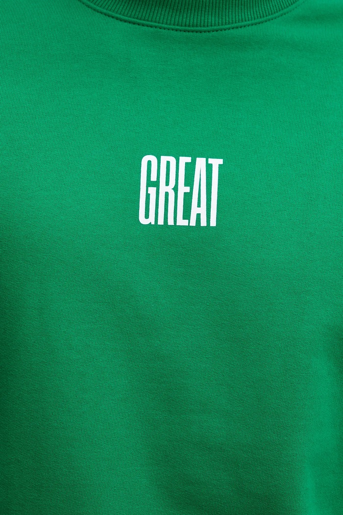 Bavlněná mikina United Colors of Benetton 3FWYU10AZ zelená