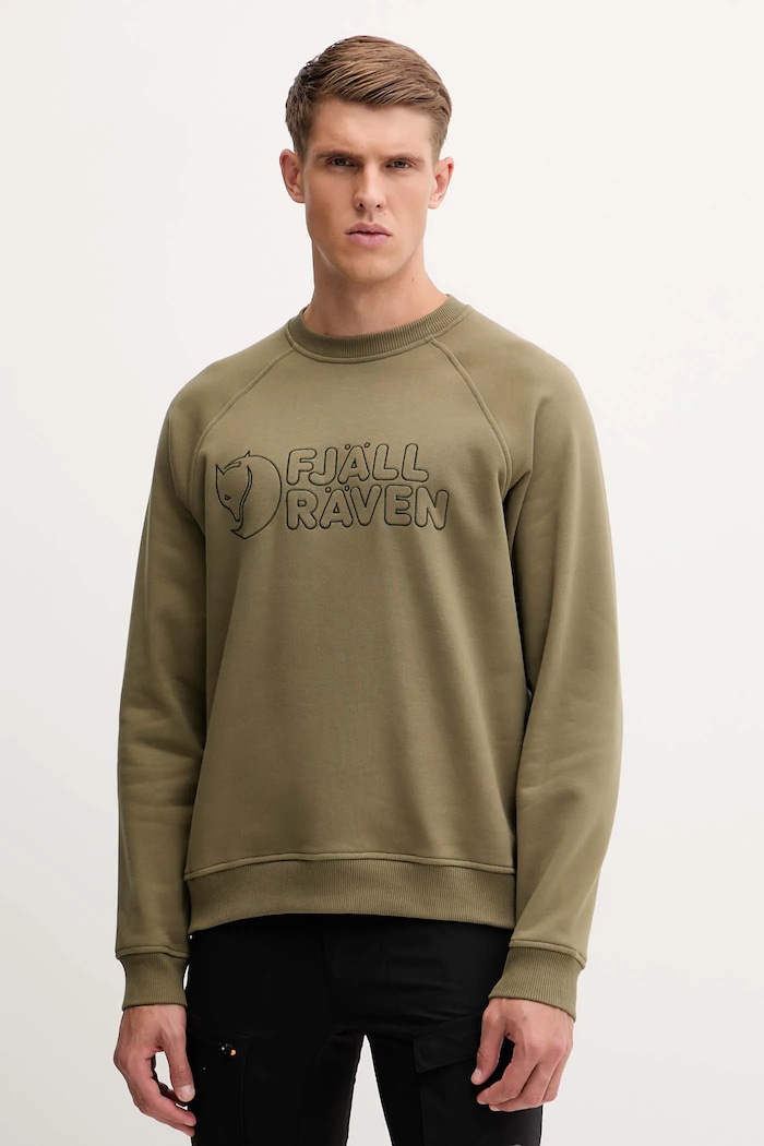 Športová mikina Fjallraven Fjällräven Classic bavlna zelená F12600230.620