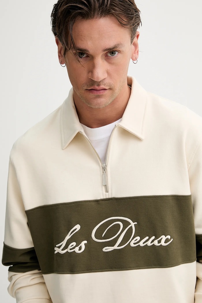 Bluza bawełniana Les Deux 1000178. beżowy