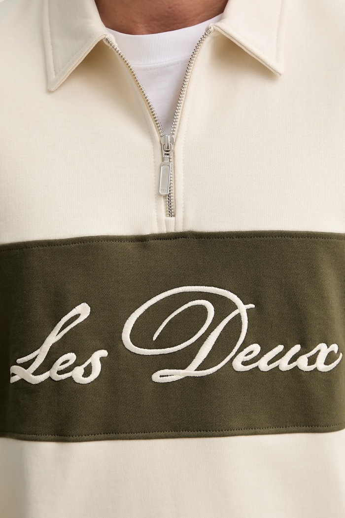 Bluza bawełniana Les Deux beżowy 1000178.