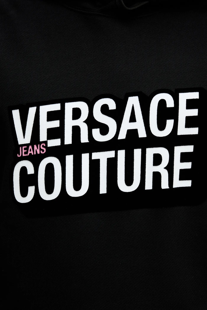 Bavlněná mikina Versace Jeans Couture 79GAIP05.CF07P černá