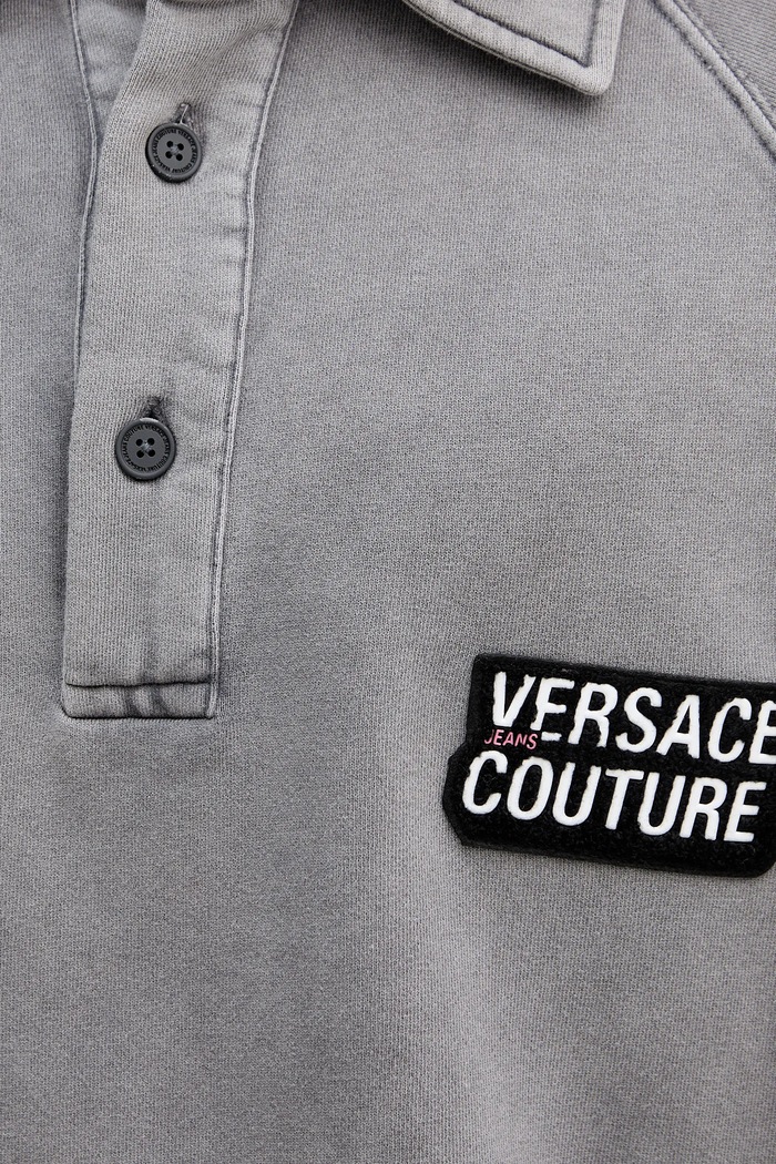 Bavlnená mikina Versace Jeans Couture 79GAIE00.CF00E sivá
