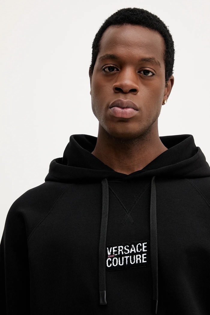 Bavlněná mikina Versace Jeans Couture 79GAIP06.CF06P černá