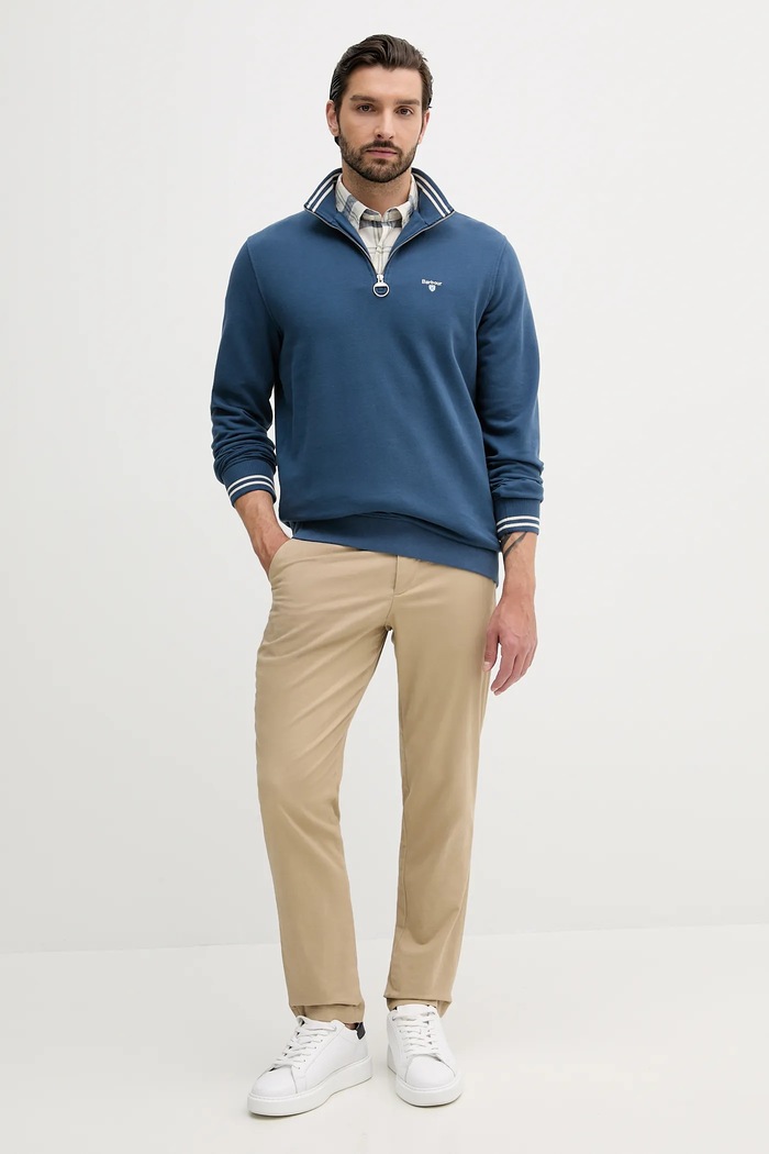 Barbour hanorac de bumbac ROSFORD MOL0701 albastru AW25