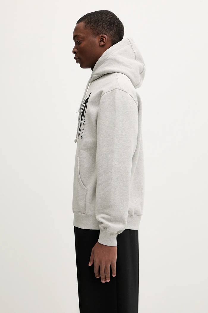 Памучен суичър by Parra Connected guy 54225 сив AW25