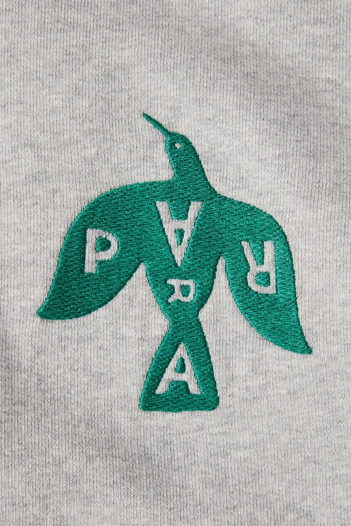 Памучен суичър by Parra Crow logo hooded 54325. сив AW25
