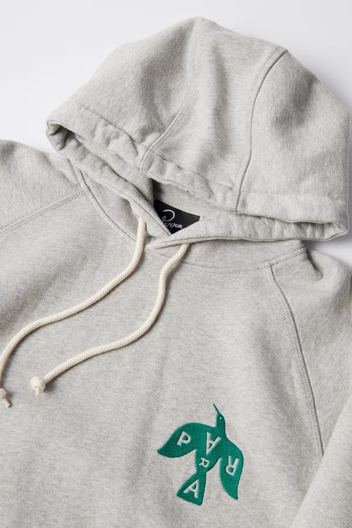 Памучен суичър by Parra Crow logo hooded сив 54325.
