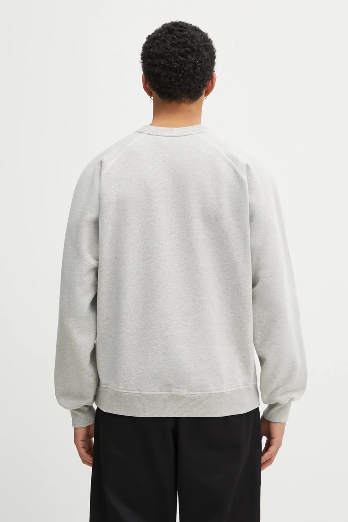 Clothing by Parra cotton sweatshirt Drunk parent 54230 gray