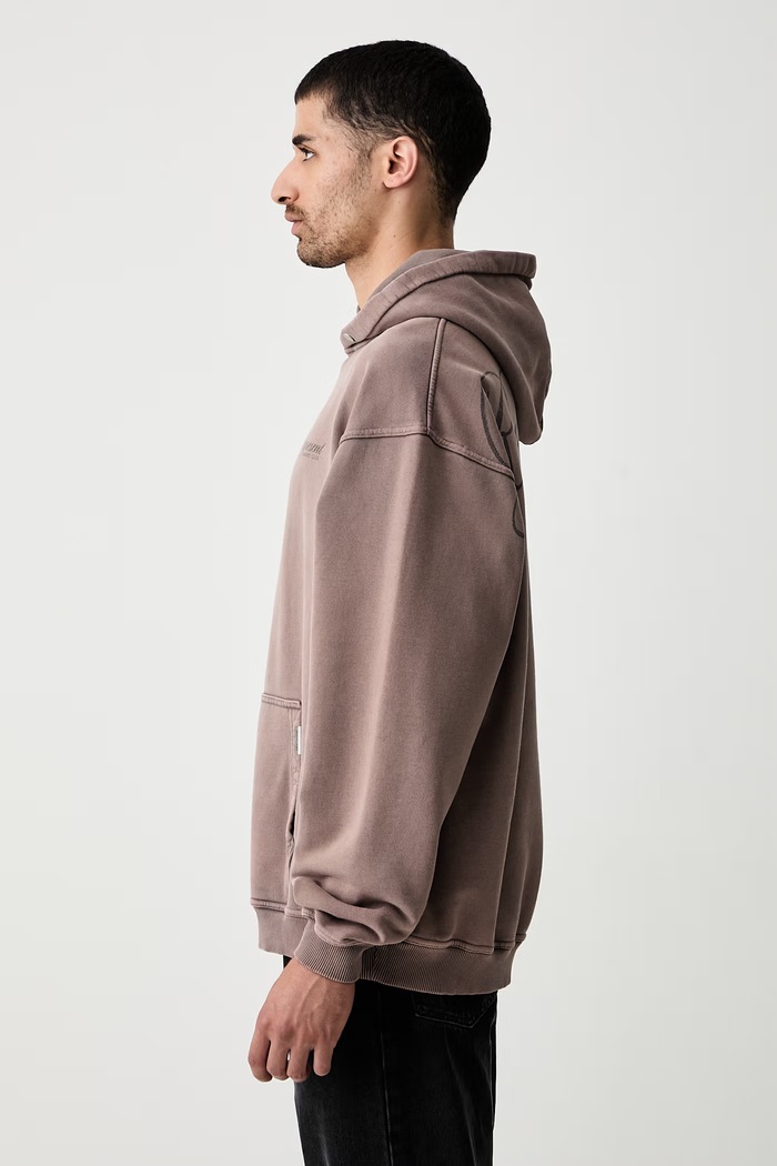 Represent Bluza z kapturem bawełniana męska brązowy OCM41200