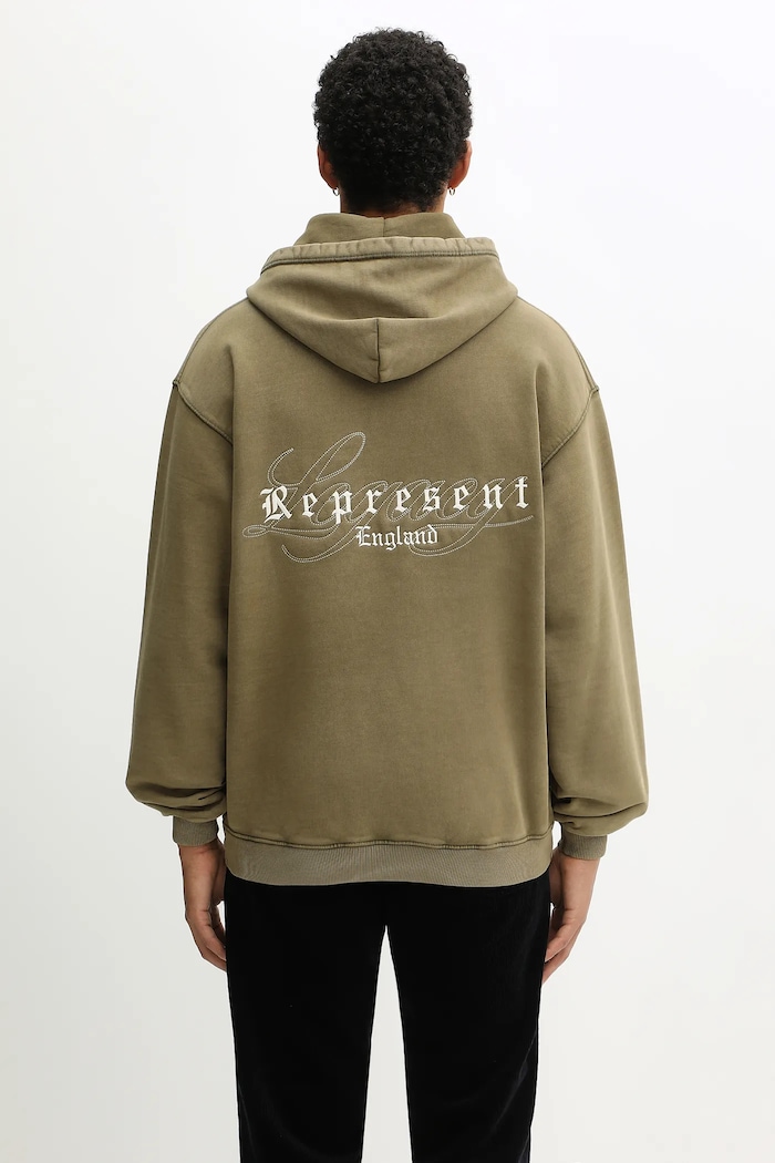 Represent cotton sweatshirt England Legacy cotton green MLM100374