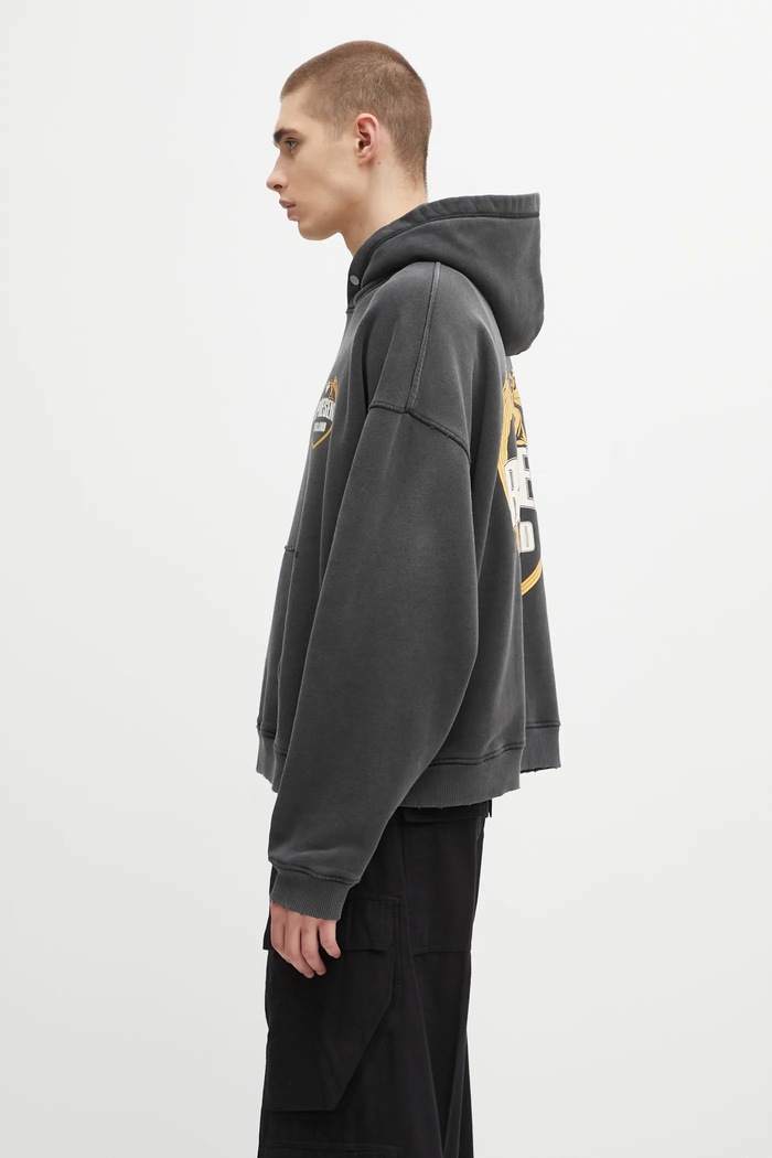 Bavlněná mikina Represent Legacy Crest MLM100368 černá AW25