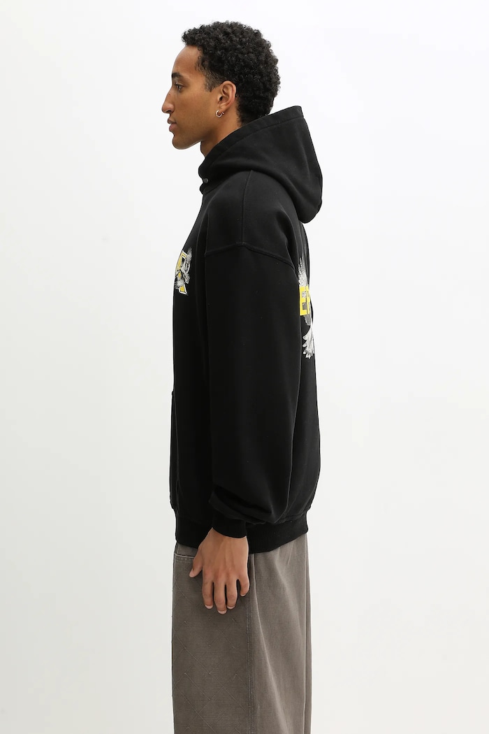 Бавовняна кофта Represent LEGACY FALCONS MLM100734 чорний AW25