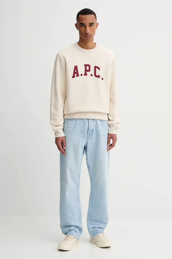 Mikina A.P.C. sweat harris - GOTS COHBR.H37012 béžová AW25