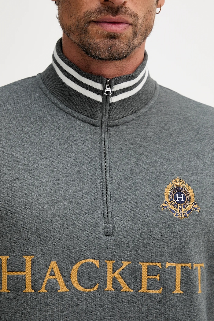 Dukserica Hackett London HM5800022 siva