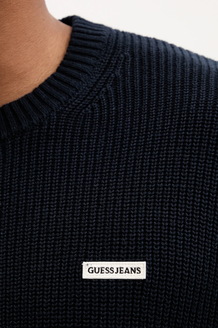 Bavlněný svetr Guess Jeans M5YR25.Z3HM1 námořnická modř