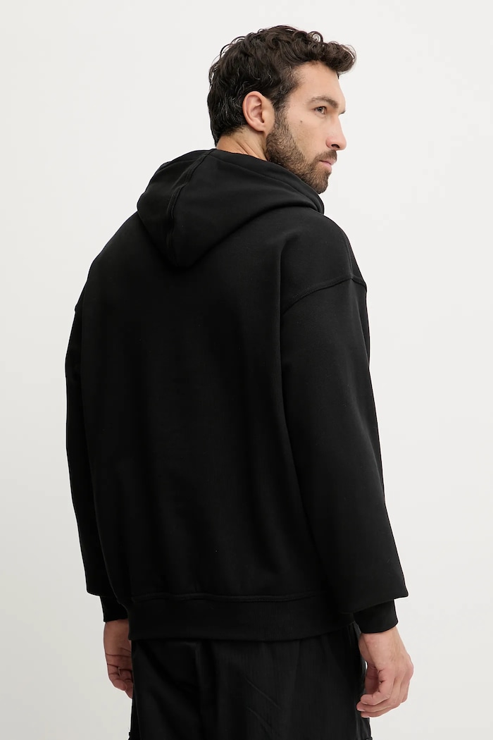 Odzież adidas Originals bluza bawełniana Graphic Lo Hd JW0166 czarny