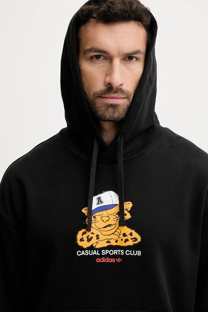 adidas Originals bluza bawełniana Graphic Lo Hd czarny JW0166