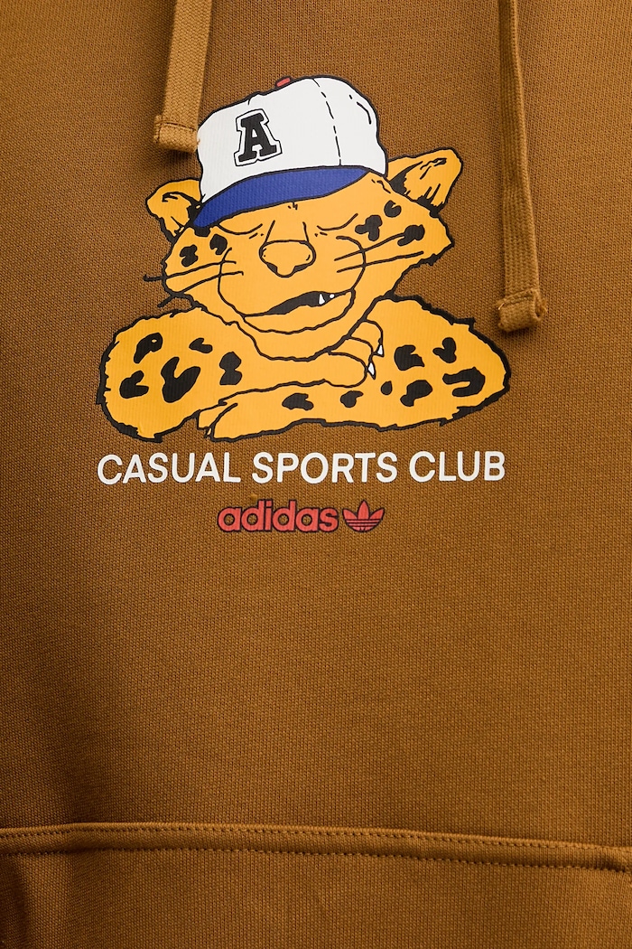 adidas Originals bluza bawełniana Graphic Lo Hd JW0167 brązowy